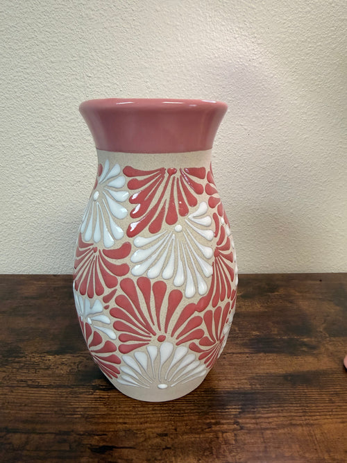FLORERO ENGOBE, MEXICAN VASE